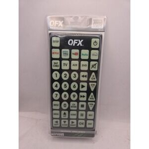 QFX Universal Jumbo Remote Control REM- Glow In Dark Buttons TV VCR DVD Cable
